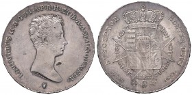 FIRENZE Leopoldo II (1824-1859) Francescone 1839 – MIR 448/4 AG (g 27,20) RR Bellissima patina delicata 
FDC