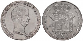 FIRENZE Leopoldo II (1824-1859) Francescone 1856 – MIR 449/3 AG (g 27,32) Difetto del tondello al bordo ma di conservazione eccezionale
FDC