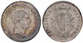 FIRENZE Leopoldo II (1824-1859) Paolo 1845 – MIR 457/3 AG (g 2,65) Conservazione eccezionale 
FDC