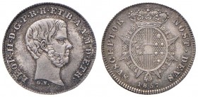 FIRENZE Leopoldo II (1824-1859) Mezzo paolo 1857 – MIR 459/3 AG (g 1,33) Conservazione eccezionale
FDC