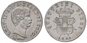 FIRENZE Leopoldo II (1824-1859) 10 Quattrini 1858 – MIR 461 MI (g 1,91)
FDC