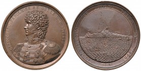 MEDAGLIE NAPOLETANE E DEL MERIDIONE Anno 1808 – Per la presa di Capri e liberazione dell’Isola dal dominio Inglese Bronzo – 61 mm – 99,80 gr. – R2 – O...