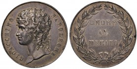 MEDAGLIE NAPOLETANE E DEL MERIDIONE Anno 1809 – Premio per meriti militari a Napoli Argento – 33,9 mm – 14,78 gr. – R2 – D’Auria n. 92 – Ricciardi n. ...