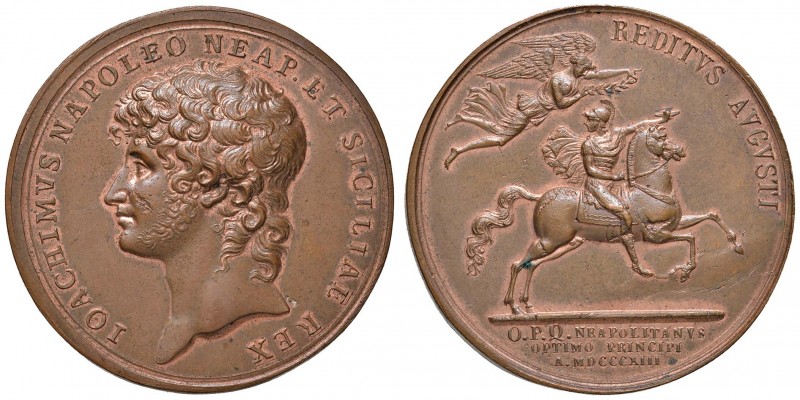 MEDAGLIE NAPOLETANE E DEL MERIDIONE Anno 1813 – Per il ritorno di Gioacchino Mur...