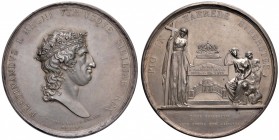 MEDAGLIE NAPOLETANE E DEL MERIDIONE Anno 1825 – Per la morte del re Ferdinando I di Borbone Argento – 58,9 mm – 102,65 gr. – R2 – Opus: Vincenzo Caten...