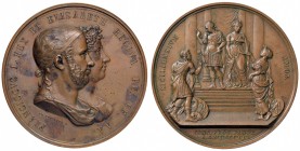 MEDAGLIE NAPOLETANE E DEL MERIDIONE Anno 1825 – Per omaggio di Palermo e della Sicilia - per il concilio provinciale palermitano Bronzo – 57,4 mm – 91...