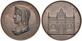 MEDAGLIE NAPOLETANE E DEL MERIDIONE Anno 1841 – Maria Cristina di Borbone – Per l’inumazione di Carlo Felice Argento – 55,6 mm – 91,30 gr. – R3 – Opus...