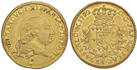 PARMA Ferdinando di Borbone (1765-1802) Doppia 1792 – MIR 1064/8 AU (g 7,00)
BB+