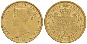 PARMA Maria Luigia (1814-1847) 40 Lire 1821 – Gig. 2 AU (g 12,88) RR Minimo graffietto sulla guancia
BB/qSPL