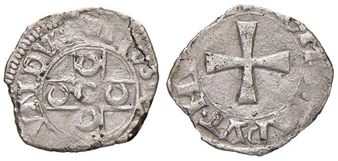 Pio II (1458-1464) Picciolo – Munt. 30 MI (g 0,43) RRRRR Stemma senza scudo, Mun...