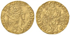 Paolo II (1464-1471) Bologna &ndash; Ducato d&rsquo;oro &ndash; Munt. 74 AU (g 3,46) RRR Modesta ondulazione del tondello
BB+