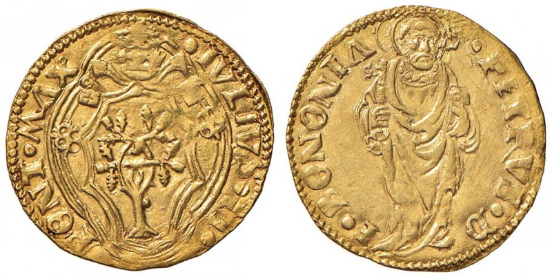 Giulio II (1503-1513) Bologna - Ducato papale – Munt. 89 AU (g 3,46)
SPL+