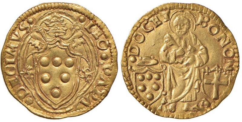Leone X (1513-1521) Bologna - Ducato papale – Munt. 100/1 AU (g 3,40)
qFDC/FDC...