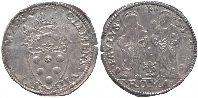 Clemente VII (1523-1534) Giulio – Munt. 53 AG RR Sigillato SPL-FDC da Francesco ...