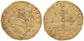 Pio V (1566-1572) Bologna – Scudo d’oro – Munt. 46 AU (g 3,31) RR 
BB+/qSPL