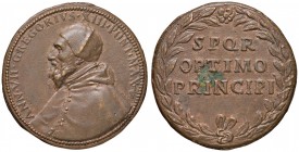 Gregorio XIII (1572-1585) Medaglia SPQR OPTIMO PRINCIPI – Opus: Giovanni V. Melone – CRORP 751 AU (g 40,66 – Ø 46 mm) RRR Ossidazione al R/ 
SPL...