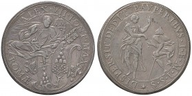 Alessandro VII (1655-1667) Piastra – Munt. 7 AG (g 32,21) RR San Pietro nimbato. Fondi leggermente ritoccati
BB