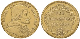 Innocenzo XI (1676-1689) Quadrupla A. VI – Munt. 7 AU (g 13,23) RRRR Tutte le quadruple di Innocenzo XI sono da considerarsi di grande rarità ed in pa...