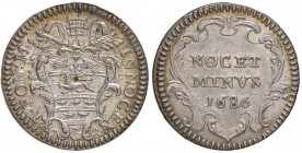 Innocenzo XI (1676-1689) Grosso 1686 – Munt. 179 AG (g 1,50) Conservazione eccezionale 
FDC
