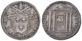 Innocenzo XII (1691-1700) Giulio A. IX – Munt. 52 AG (g 3,04) Patina iridescente
FDC/SPL+