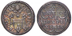 Clemente XI (1700-1721) Mezzo grosso s.d. – Munt. 161 AG (0,81) Bellissima patina iridescente 
qFDC