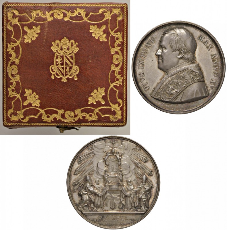 Pio IX (1846-1870) Medaglia A. XV &ndash; Opus: Bianchi &ndash; AG (g 33,20 &nda...