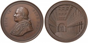Pio IX (1846-1870) Medaglia 1861 – Opus: Bianchi – AE (g 264 – Ø 82 mm) R Medaglia di grande modulo in astuccio recente 
FDC