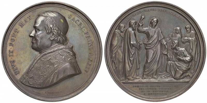 Pio IX (1846-1870) Medaglia 1869 Concilio ecumenico – Opus: Bianchi – AG (g 193,...