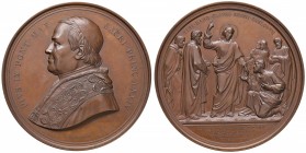 Pio IX (1846-1870) Medaglia 1869 A XXIV – Opus: Bianchi – AE (g 172 – Ø 79 mm) In astuccio, straordinaria medaglia di grande modulo
FDC