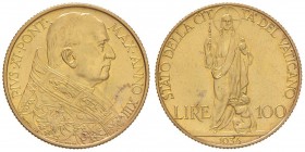 PIO XI (192-1938) 100 Lire 1934 A. XIII – Nomisma 916 AU (g 8,82) R Minimo graffietto al R/
FDC