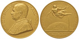 PIO XI (1922-1938) Medaglia 1931 A. X – Opus: Aurelio Mistruzzi – Bartolotti E 931 – AU (g 63,07 – Ø 44 mm) RR La medaglia celebra l’inaugurazione del...