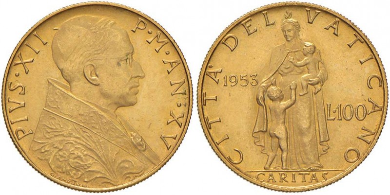 Pio XII (1939-1958) 100 Lire 1953 A. XV – Nomisma 949 AU (g 5,21) RR
FDC