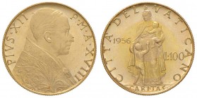 Pio XII (1939-1958) 100 Lire 1956 A. XVIII – Nomisma 952 AU (g 5,20) RR
FDC