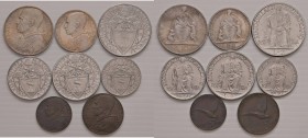 Pio XII (1939-1958) Divisionale 1945 &ndash; Nomisma 961a AG, NI, AC RRR Senza oro, lotto di 8 monete
FDC