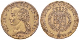 Vittorio Emanuele I (1814-1821) 20 Lire 1816 – Nomisma 508 AU RR In slab PCGS AU55 466583.55/83871004
BB+