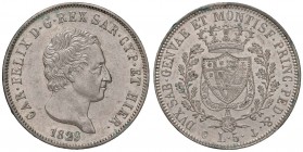 Carlo Felice (1821-1831) 5 Lire 1829 G – Nomisma 570 AG
qFDC