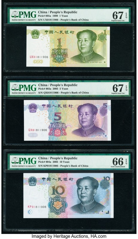 China People's Bank of China 1; 5; 10; 20; 50; 100 Yuan 1999; 2005 (5) Pick 895a...