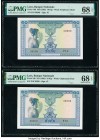 Lao Banque Nationale du Laos 10 Kip ND (1962) Pick 10b Two Consecutive Examples PMG Superb Gem Unc 68 EPQ (2). 

HID09801242017

© 2020 Heritage Aucti...