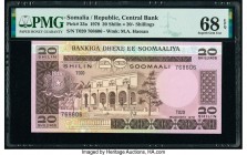 Somalia Central Bank of Somalia 20 Shilin = 20 Shillings 1978 Pick 23a PMG Superb Gem Unc 68 EPQ. 

HID09801242017

© 2020 Heritage Auctions | All Rig...