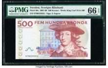 Sweden Sveriges Riksbank 500 Kronor 2007-09 Pick 66c PMG Gem Uncirculated 66 EPQ. 

HID09801242017

© 2020 Heritage Auctions | All Rights Reserve