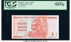 Zimbabwe Reserve Bank of Zimbabwe 20 Trillion Dollars 2008 Pick 89 PCGS Perfect New 70PPQ. 

HID09801242017

© 2020 Heritage Auctions | All Rights Res...