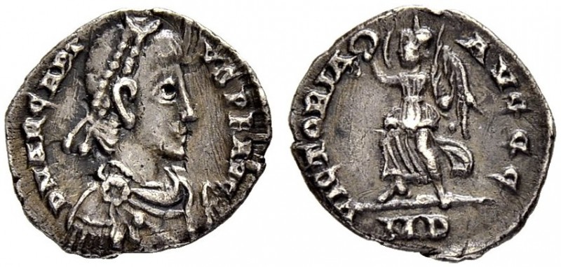COINAGE OF THE EASTERN ROMAN EMPIRE
ARCADIUS, 383-408
Mint of Mediolanum
½ Si...