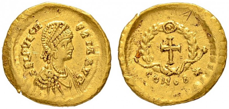 COINAGE OF THE EASTERN ROMAN EMPIRE
PULCHERIA, SISTER OF THEODOSIUS II, WIFE OF...
