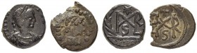 COINAGE OF THE EASTERN ROMAN EMPIRE
MARCIANUS, 450-457
Mint of Heraclea
Aes. Obv. D N MA(RCIANVS P F AVG ) Draped, cuirassed bust with diadem to r....