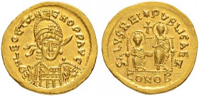 COINAGE OF THE EASTERN ROMAN EMPIRE
LEO II AND ZENO, 9 February –November 474
Mint of Constantinopolis
Solidus 474. Officina Z. Obv. D N LEO ET Z -...