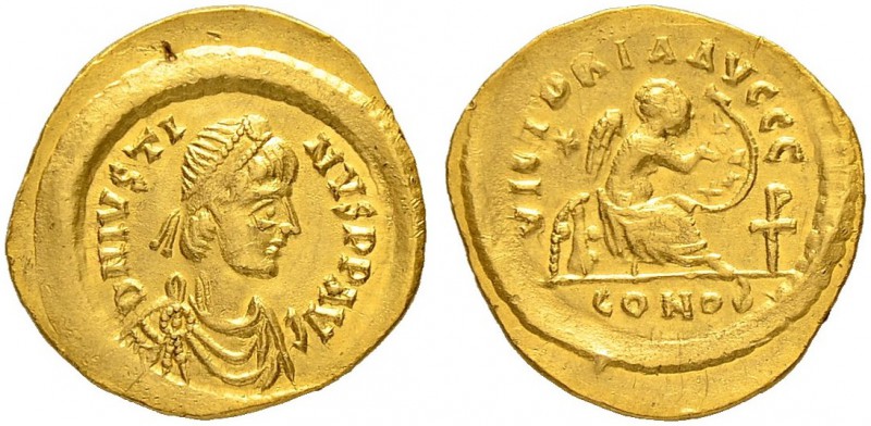 THE BYZANTINE EMPIRE
JUSTINUS I, 518-527
Mint of Constantinopolis
Semissis 51...