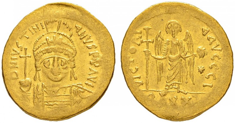THE BYZANTINE EMPIRE
JUSTINIANUS I, 527-565
Mint of Constantinopolis
Light we...
