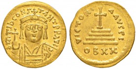 THE BYZANTINE EMPIRE
TIBERIUS II CONSTANTINUS, 578-582
Mint of Constantinopolis
Light weight solidus of 20 siliquae 578-582. Officina I. dm TIB CON...