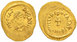 THE BYZANTINE EMPIRE
PHOCAS, 602-610
Mint of Constantinopolis
Tremissis 607/610, Constantinopolis. Obv. (d)N FOCAS – PЄR AVG Draped and cuirasse bu...