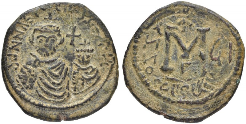 THE BYZANTINE EMPIRE
HERACLIUS, 610-641, WITH HERACLIUS CONSTANTINUS
Mint of S...